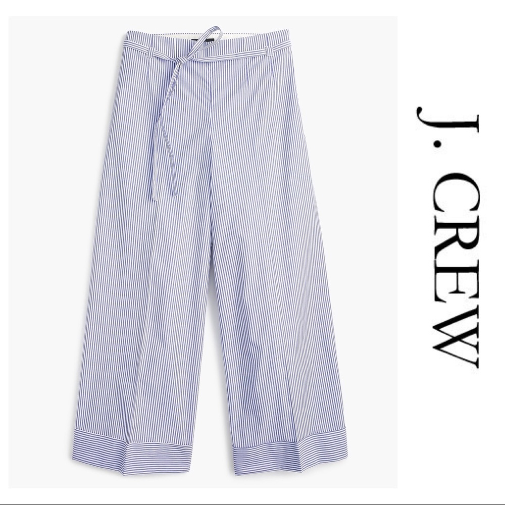 ⬇️ J. CREW CUFFED PANT SHIRTING STRIPED SIZE-2 - Picture 3 of 5